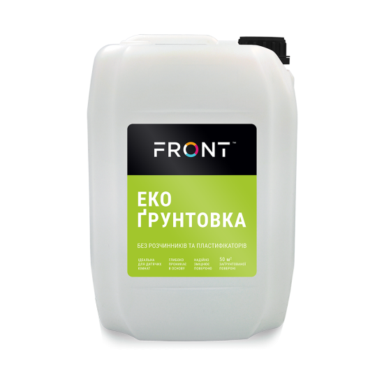Ґрунтовка ЕКО, FRONT, безбарвна, 5л.
